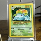 Venusaur Base Set 2 18/130 Holo Pokemon Card Partial Holo Swirl Vintage