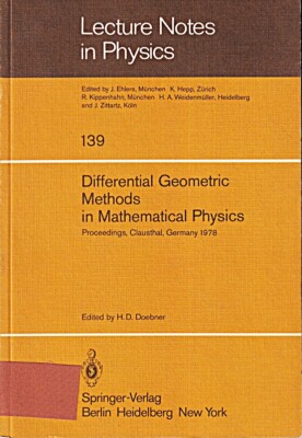 Differential Geometric Methods in Mathematical Physics: Proceedings Of The Inter