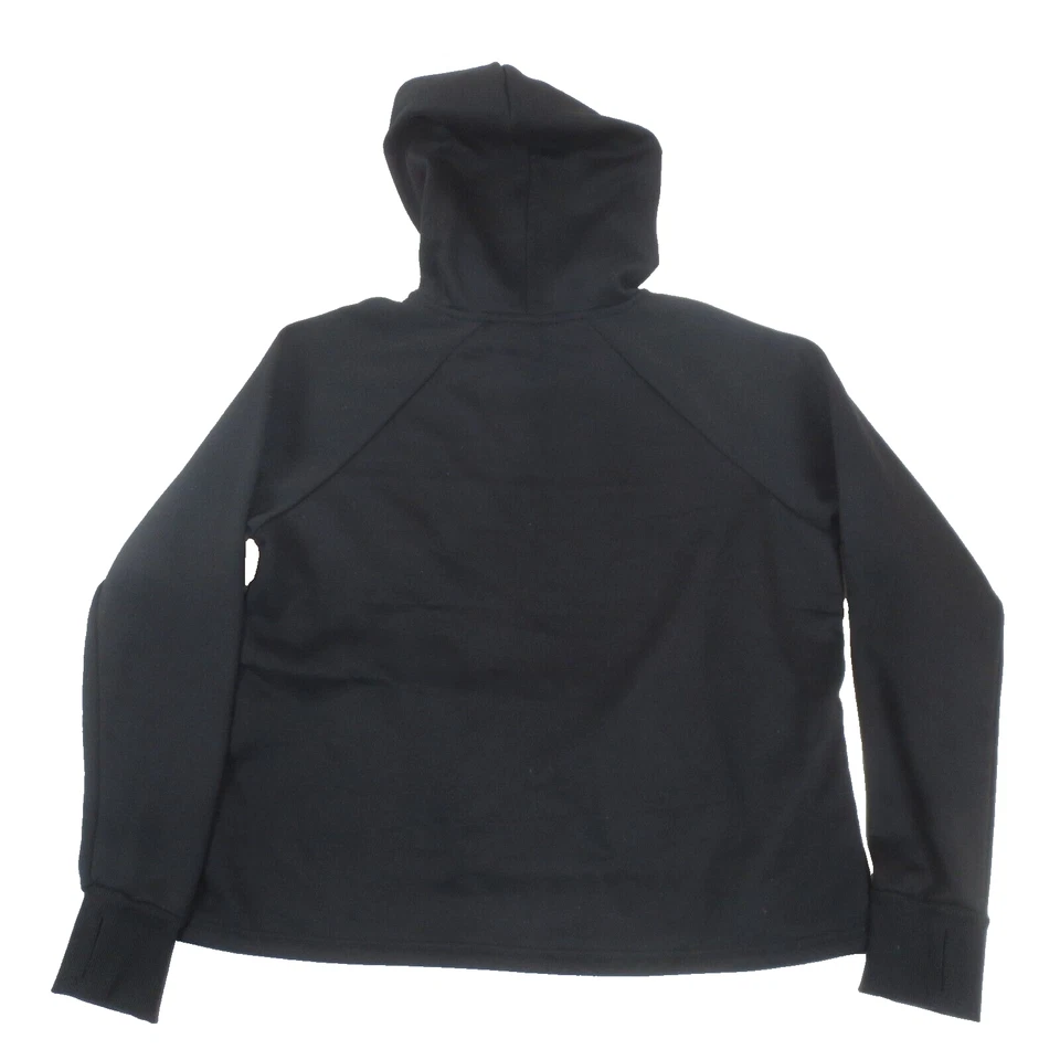 Sudadera con Capucha Bebe Sport para Mujer 1X Negra Lentejuelas Rayas Logo Informal Pullover Sudadera Foto 4 de 4