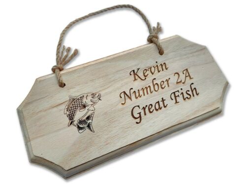 Personalised Wooden sign plaque gift bespoke made laser engraved - Picture 1 of 13