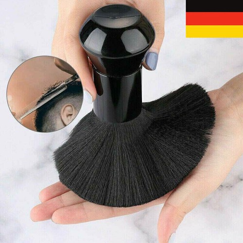 Friseur Nackenpinsel Aus Nylon – Mit Talkumpuder-Funktion Für Salon Und Zuhause, Farbe Weiß