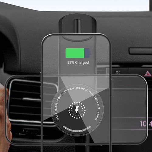 For MagSafe Wireless Charger Magnetic Car Phone Holder Phone Stand for iPhone - Zdjęcie 7 z 12