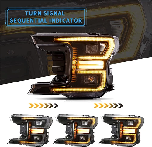 Faros LED VLAND para Ford F150 F-150 2018-2020 luces delanteras con equivalente - Imagen 3 de 15