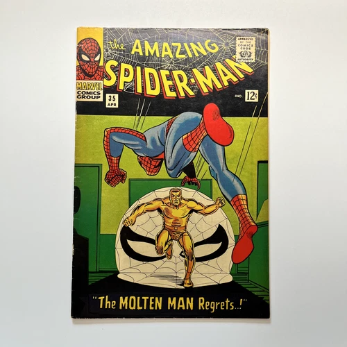 Amazing Spider-Man #35 (1966 Marvel Comics) 2nd Appearance Molten Man [FN/FN-]