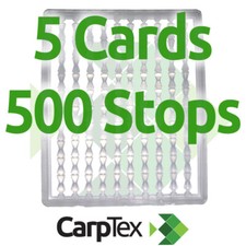 500 clear dumbbell boilie hair stops for Carp fishing terminal tackle.