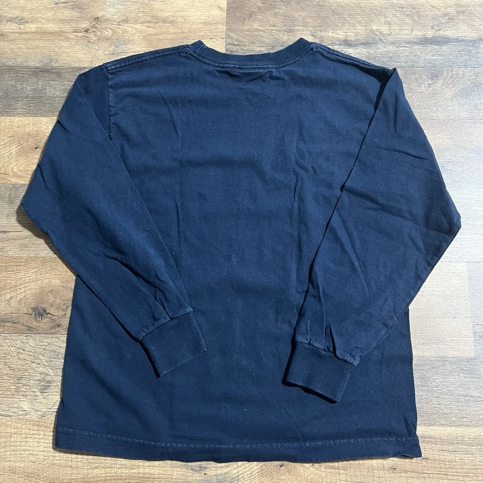 Vintage Star Wars Shirt Long Sleeve Youth Boys L Large Yoda Darth Vader Blue - Image 2 of 4