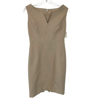 NWT Womens Size 4 Anne Klein Beige Textured Sheath Knee-Length Work Dress NEW | eBay NWT Womens Size 4 Anne Klein Beige Textured Sheath Knee-Length Work Dress NEW | eBay