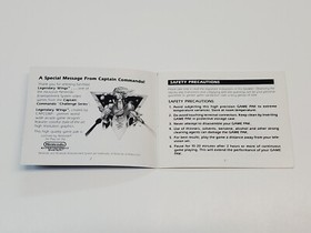 Legendary Wings Authentic Original NES Nintendo Manual Only *