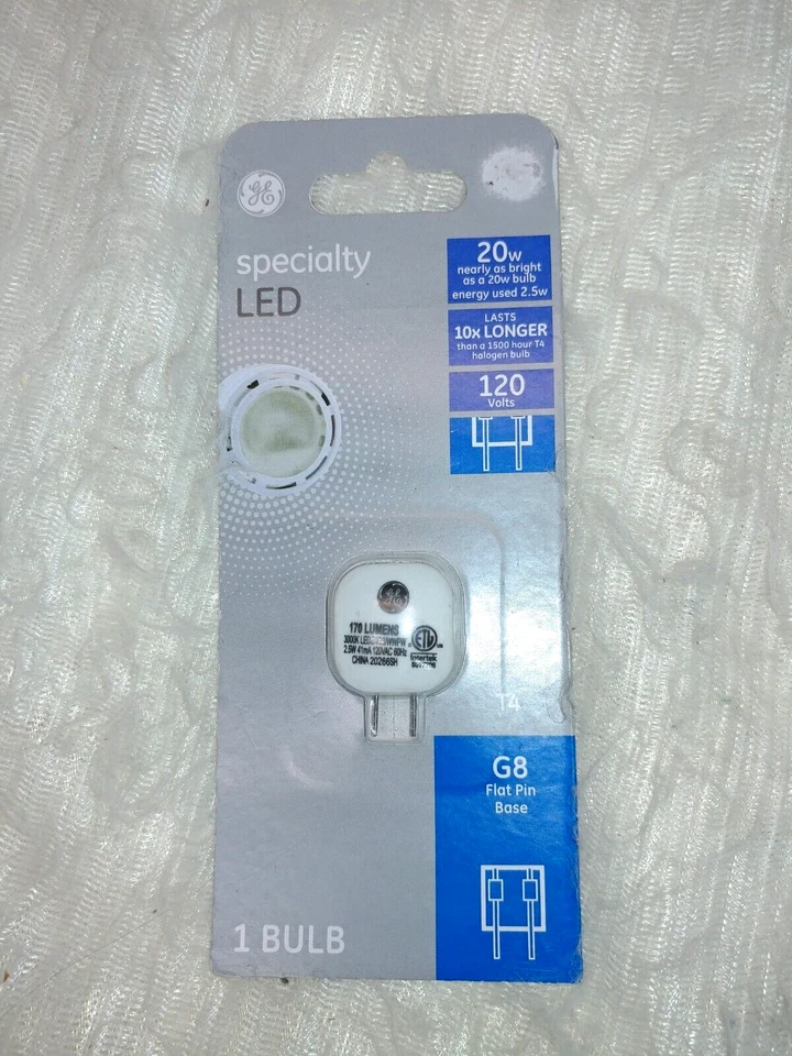 GE Specialty LED T4 G8 Bulb - Flat Pin Base, 170 Lumens, Warm White, Non-Dimming - Image 2 of 4