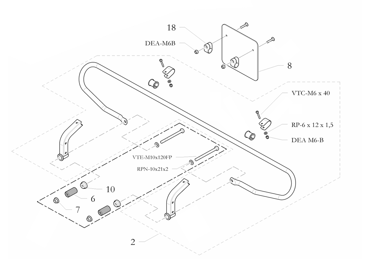 Go Kart Freeline Rear Bumper 1240mm x170mm UK Assembly Genuine