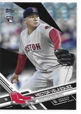 2017 Topps Update Baseball Black Hector Velazquez RC Red Sox