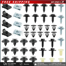 50pcs Under Engine Cover Clips Underbody Mudguard Shield Screws For Toyota Lexus