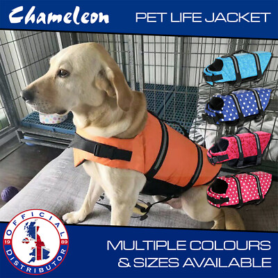Dog Life Jacket Pet Safety Swimming Float Adjustable Buoyancy Aid 409 sold 