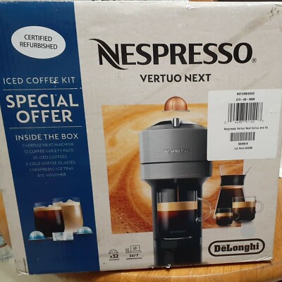 De'Longhi Nespresso Vertuo Next Coffee Espresso Machine ice