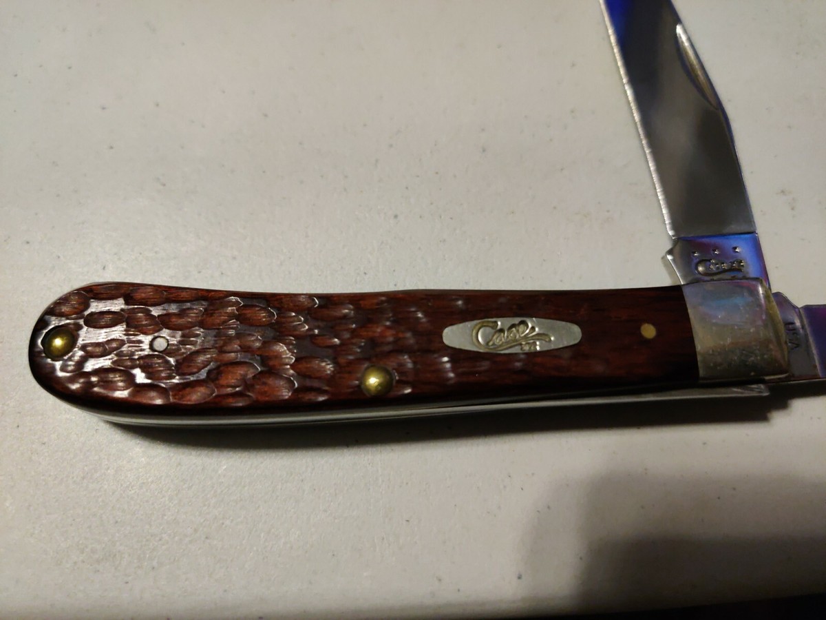 USED CASE XX SELECT WOOD TRAPPER 7254 SS POCKET KNIFE | eBay