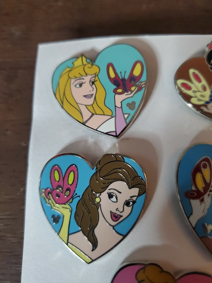 Disney - ひとみ1127 DISNEY 2010 HIDDEN MICKEY 5 PIN SET DISNEY HEROINES HEARTS