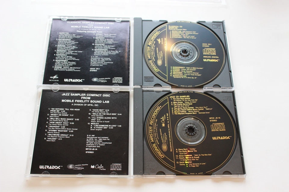 MFSL 2 CD Set -Classical CS-1/Jazz Sampler JS-1A - 24k gold CD's - RARE OOP - Image 3 of 4
