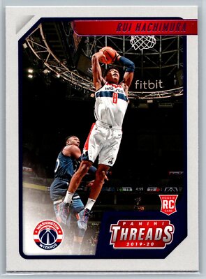 2019-20 Panini Chronicles Threads Rui Hachimura Rookie Pink Parallel RC #87
