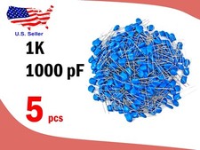 1KV 102 1000pF 5 pcs 1nF 0.001uF Ceramic Capacitors- Free  Fast shipping