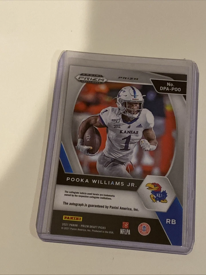 2021 Panini Prizm Draft Picks - Draft Picks Autographs Pooka Williams Jr - Image 2 of 2
