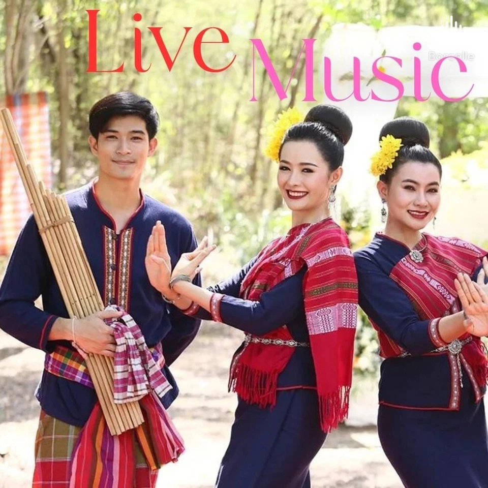 Instrumento Musical Órgano Boca Negra Kan 8 Am Madera Bambú Khaen Tailandés Laos Regalo Foto 3 de 4