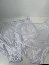 VTG Vanity Fair Set of 2 Briefs Size 10 3XL Silky Nylon Briefs Mushroom 16345