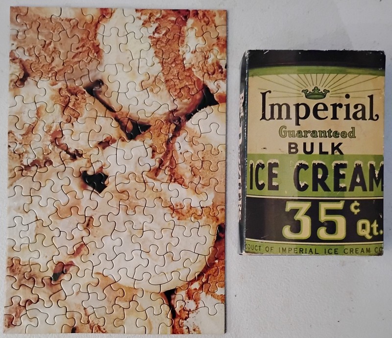 Vintage HALLMARK Springbok 115+ PIECE PUZZLE 7" x 10.5" Imperial ICE CREAM