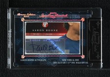 2013 TRISTAR Signa Cuts Cut Auto Platinum 1/1 Aaron Boone Cut Signature 0y5v