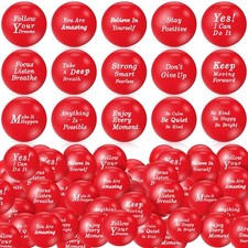 Poen 120 Pcs Motivational Stress Balls Bulk 1.57 Inch Foam Squeeze Sensory St...