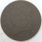Photo of a 1829-P Half Cent from an eBay listing that sold on Jul 1, 2026