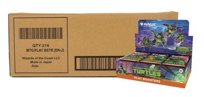 SEALED CASE! 6x Play Booster Box Teenage Mutant Ninja Turtles TMT