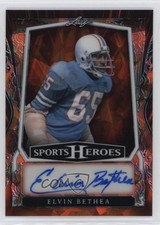 2025 Leaf Metal Sports Heroes Orange Crystals 4/6 Elvin Bethea #BA-EB1 Auto HOF