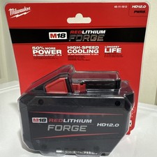 NEW Genuine Milwaukee M18 RedLithium FORGE HD12.0 Battery 48-11-1813 12.0 AH OEM