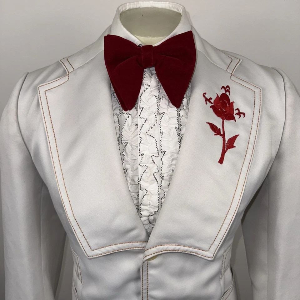 Chaqueta Esmoquin Vintage Años 60 70 Ocio Traje Abrigo Disco Baile de graduación Boda Hombres 38 Pequeña Foto 2 de 4