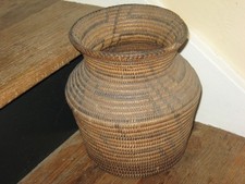c1925 PIMA BASKET NATIVE AMERICAN INDIAN AKIMEL O'ODHAM ~ OLLA / STORAGE