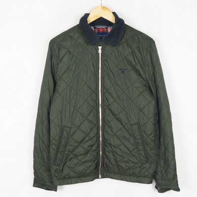 GANT STEPP WINDCHEATER Herren Jacke Gr.S Grün Isoliert Full Zip Nylon