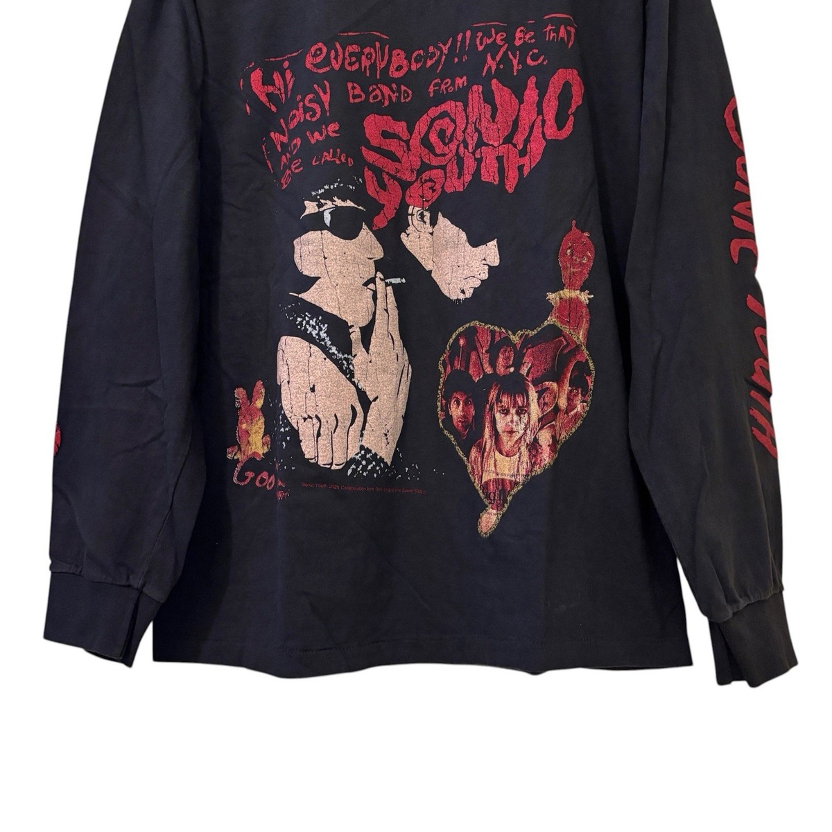 SONIC YOUTH The Goo Concert Album 90s Tour Band Long Sleeve Shirt