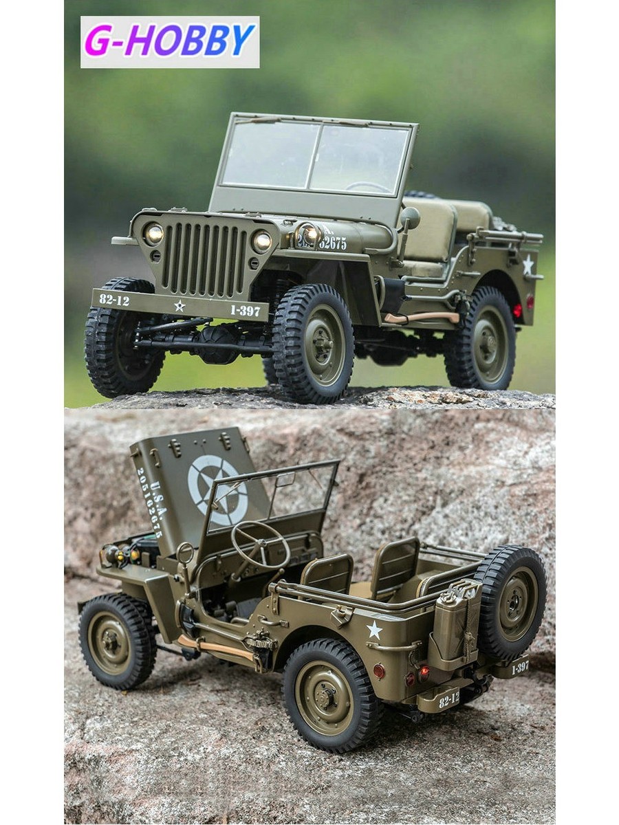 Rochobby 1/6 1941 MB Scaler Willys Jeep Remote Control Vehicle