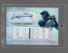 2015 Topps Triple Threads Vladimir Guerrero Auto Jersey Relic 07/18 Autograph