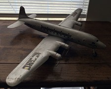 Marx 1950’s DC-4 Vintage Pan American World Airways pressed steel Toy Plane