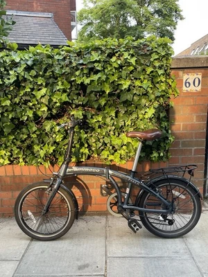 Ammaco Pakka Folding Bike Compact Commuter Bike w/ Rear Rack VGC - Image 1 of 4