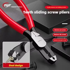1pc Slip-Tooth Screw Pliers: Multi-Purpose Rusty Wire & Screw Removal Tool - NEW