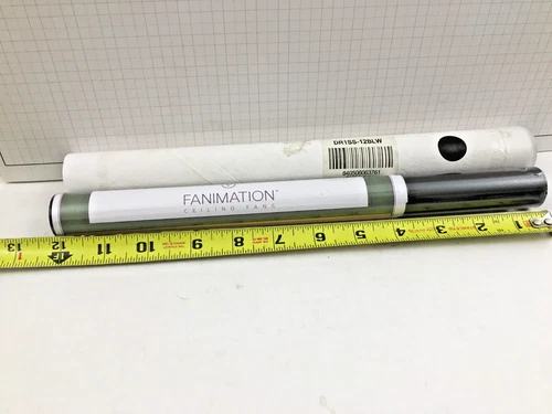 Fanimation 12" Downrod, Black, Stainless Steel - DR1SS-12BLW - Picture 4 of 7