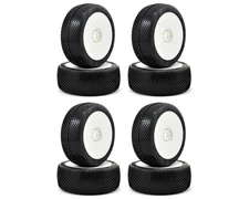 AKA Gridiron II 1/8 Buggy Tires Racer Bundle w/EVO Wheels (White)