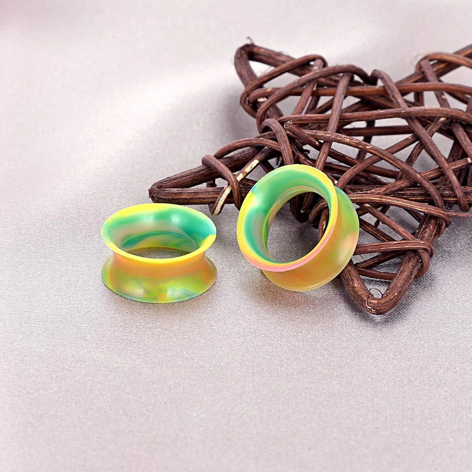 Kit de túneles multiestilos de silicona para medidores de piel de oreja tapones extensor extensor de 20 piezas Foto 2 de 4