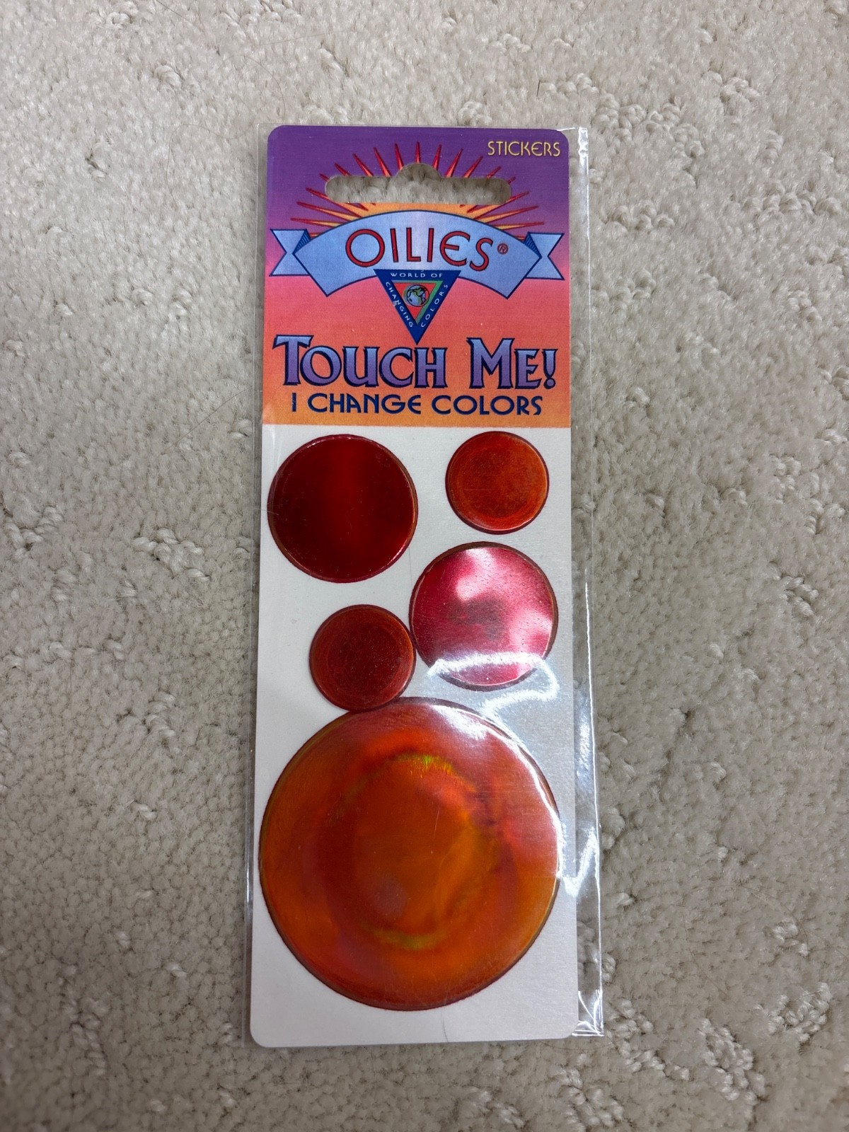 vintage oilies liquid crystal stickers -  circles