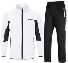Men's Track Suits Sweatsuits 2 Piece Set Jogging Workout Casual Warm Up Outfi...