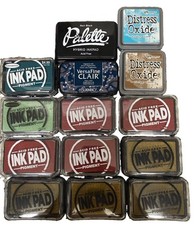 Lot of Ink Pads for Stamping crafts Multiple Brands 14 Pc LOT