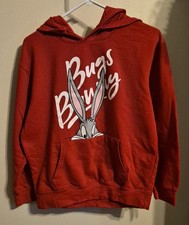 Nice Preowned Looney Tunes Youth M 7-9 Sweatshirt Hoodie Bugs Bunny Good Shape