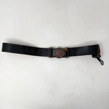 Vintage 1960s Canada Boys Scouts Be Prepared Leather Belt and Buckle 28"